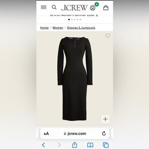 Jcrew black scoop neck size 0